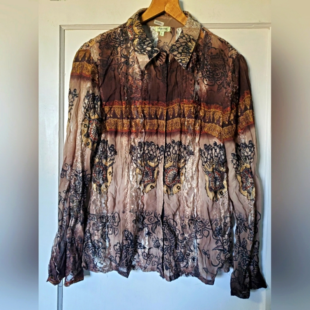 Beautiful Agora Bohemian Style Top 💕
